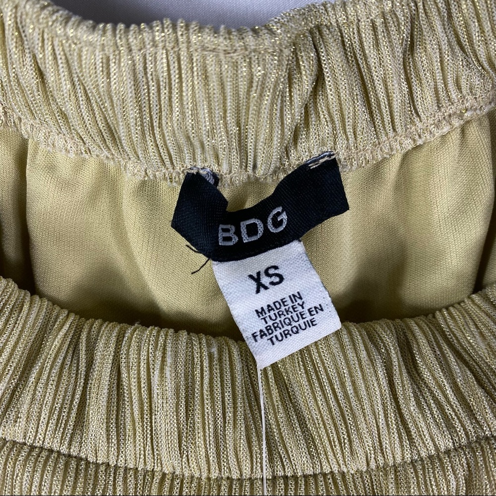UO BDG Off the Shoulder Gold Dress NWT in XS - Picture 4 of 9